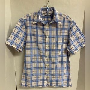 Burberry Short-Sleeve Plaid Shirt